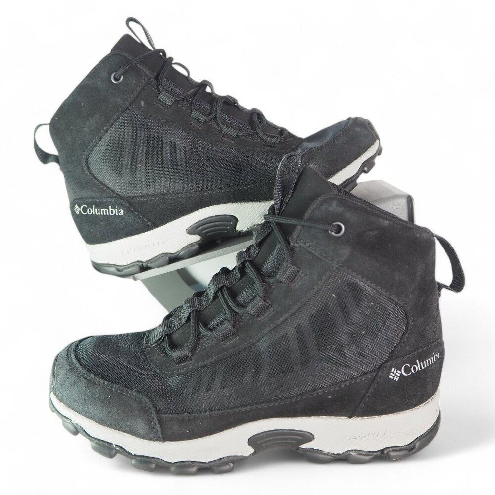 Columbia Flow Borough Mid Outdoor Hiking Boots Black BY0121-010 Youth 3